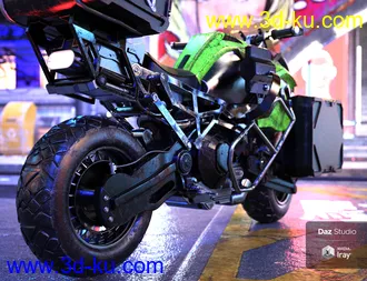 3D打印模型Cyberpunk Motorcycle的图片
