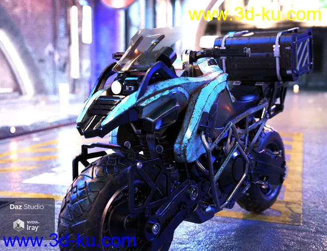 Cyberpunk Motorcycle模型的图片4