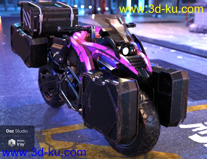 Cyberpunk Motorcycle模型的图片5