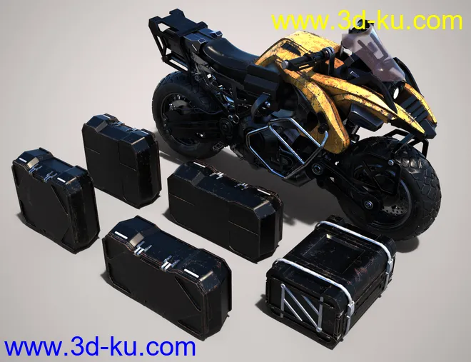 Cyberpunk Motorcycle模型的图片6