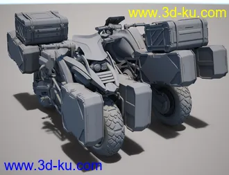 3D打印模型Cyberpunk Motorcycle的图片