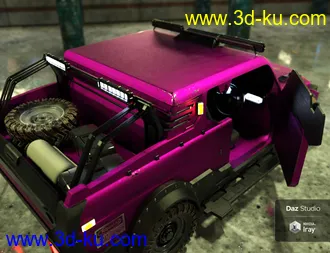 3D打印模型Cyberpunk Pickup Truck的图片