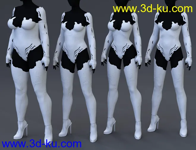 Cyberpunk Unlimited Outfit for Genesis 8 and 8.1 Females模型的图片2
