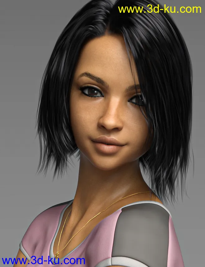 D.E.M. Tressa HD for Genesis 8 Female模型的图片1