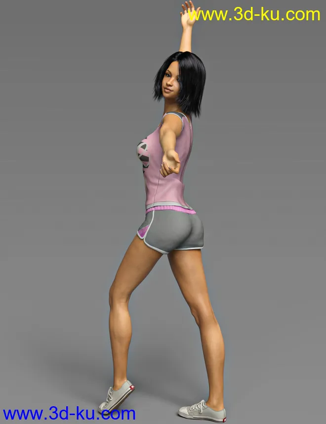 D.E.M. Tressa HD for Genesis 8 Female模型的图片4