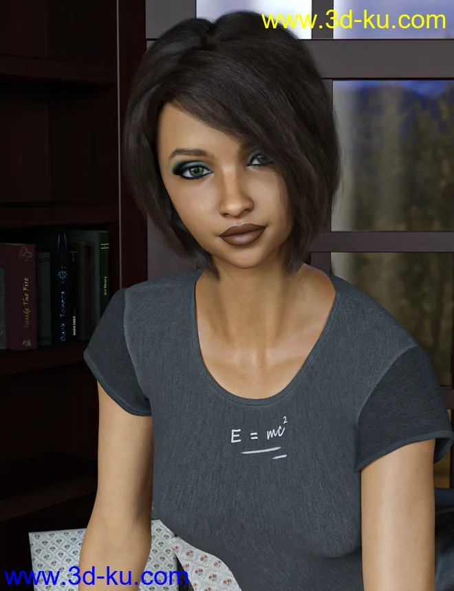 D.E.M. Tressa HD for Genesis 8 Female模型的图片5