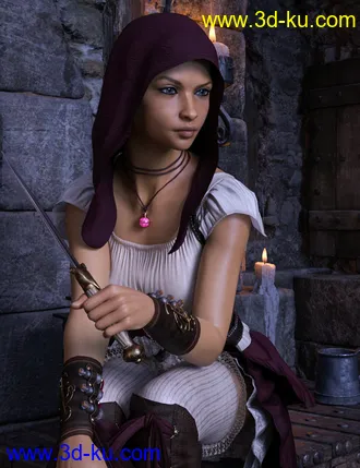 3D打印模型D.E.M. Tressa HD for Genesis 8 Female的图片