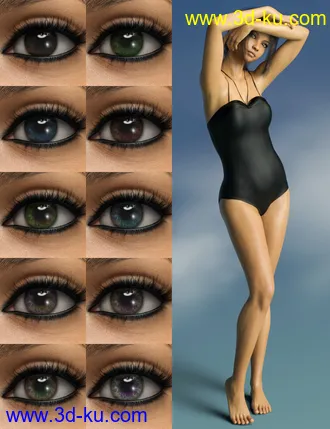 3D打印模型D.E.M. Tressa HD for Genesis 8 Female的图片