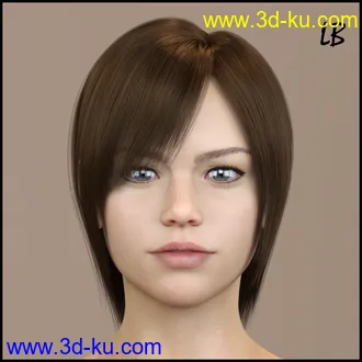 3D打印模型DA Hair for Genesis 8 Female的图片