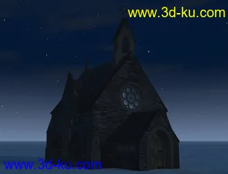 3D打印模型Dark Church的图片