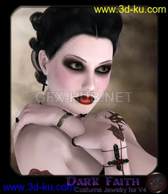 3D打印模型Dark Faith - Costume Jewelry for V4的图片