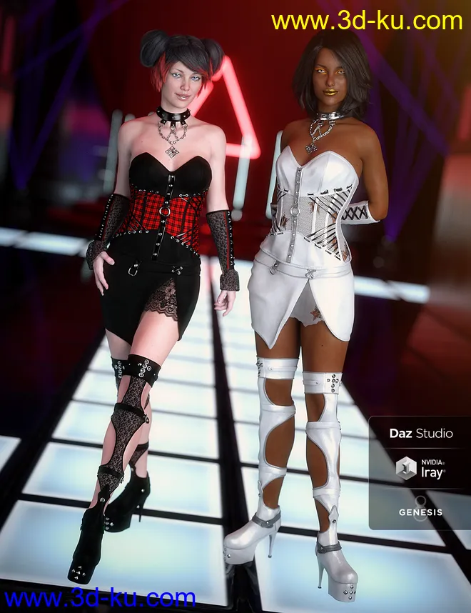 Dark Whispers Outfit Textures模型的图片2