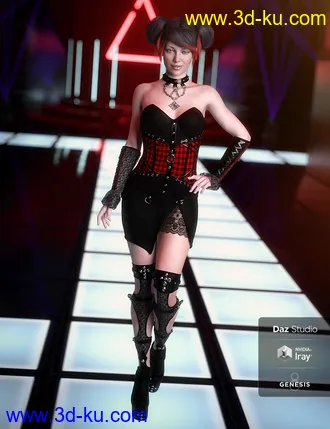 3D打印模型Dark Whispers Outfit Textures的图片