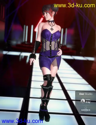 3D打印模型Dark Whispers Outfit Textures的图片