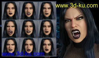 3D打印模型Darkside - Expressions for Genesis 8 Female and Tasha 8的图片