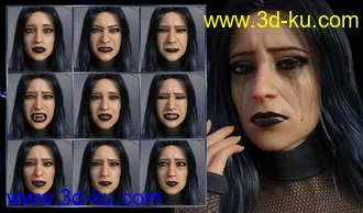 3D打印模型Darkside - Expressions for Genesis 8 Female and Tasha 8的图片