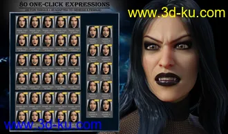 3D打印模型Darkside - Expressions for Genesis 8 Female and Tasha 8的图片