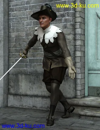 3D打印模型Dartagnan Poses for Genesis 8 Male的图片