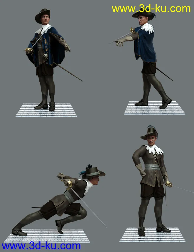 Dartagnan Poses for Genesis 8 Male模型的图片5