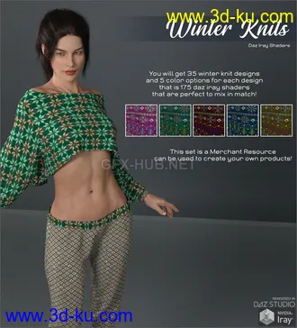 3D打印模型Daz Iray - Winter Knits的图片