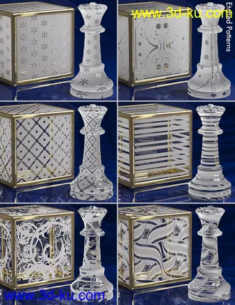 3D打印模型DD Gorgeous Glass Shaders for Iray Vol.1 MR的图片