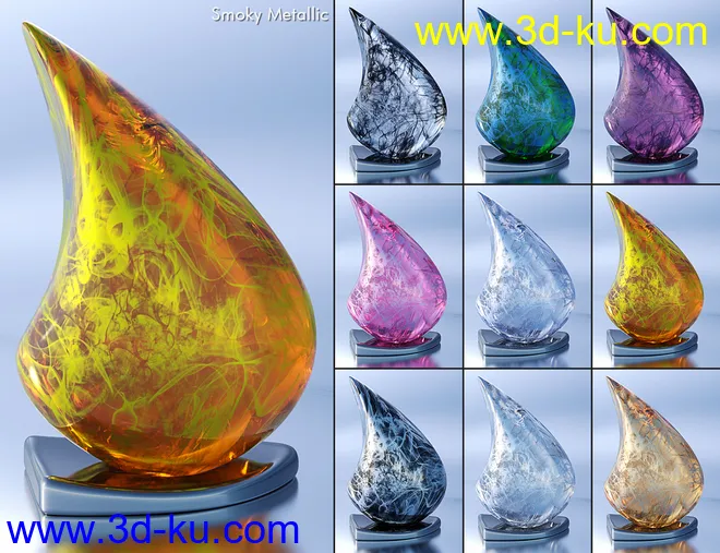 DD Gorgeous Glass Shaders for Iray Vol.1 MR模型的图片6