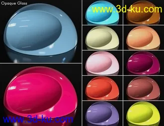 3D打印模型DD Gorgeous Glass Shaders for Iray Vol.1 MR的图片