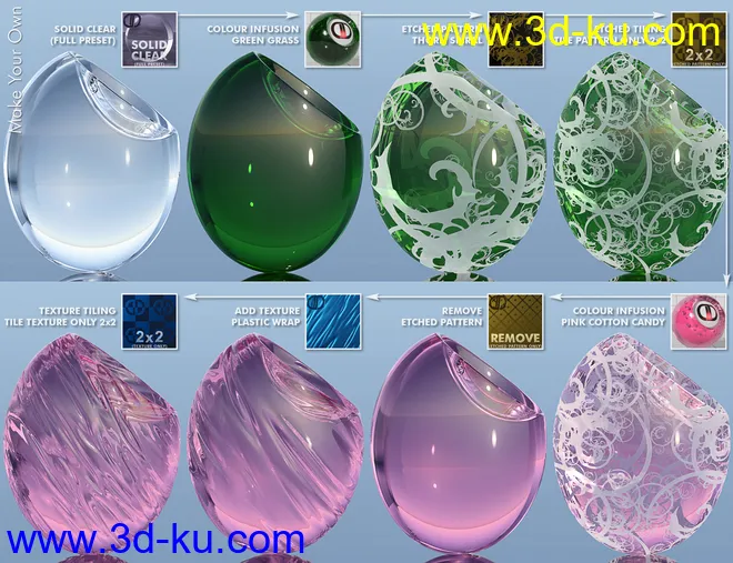 DD Gorgeous Glass Shaders for Iray Vol.1 MR模型的图片11