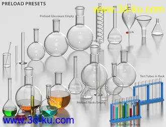 3D打印模型DD Science Lab Glassware的图片