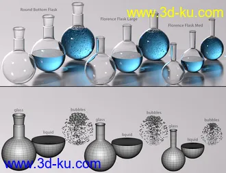 3D打印模型DD Science Lab Glassware的图片