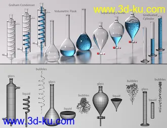 3D打印模型DD Science Lab Glassware的图片