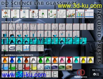 3D打印模型DD Science Lab Glassware的图片