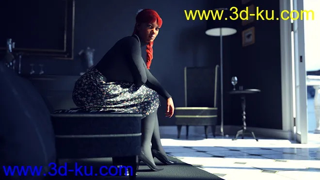 Debutante Hair for Genesis 8 and 8.1 Female模型的图片13