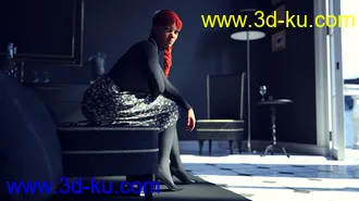 3D打印模型Debutante Hair for Genesis 8 and 8.1 Female的图片