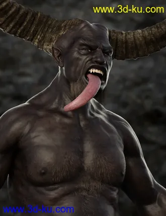 3D打印模型Demon Krampus for Genesis 8 Male的图片