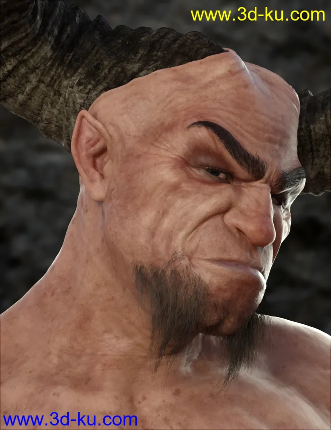 Demon Krampus for Genesis 8 Male模型的图片6