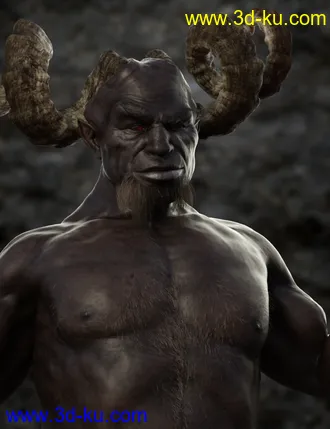 3D打印模型Demon Krampus for Genesis 8 Male的图片