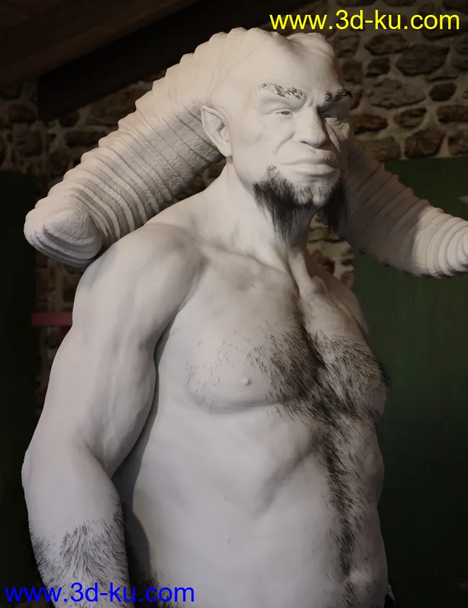 Demon Krampus for Genesis 8 Male模型的图片8