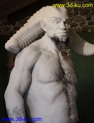 3D打印模型Demon Krampus for Genesis 8 Male的图片