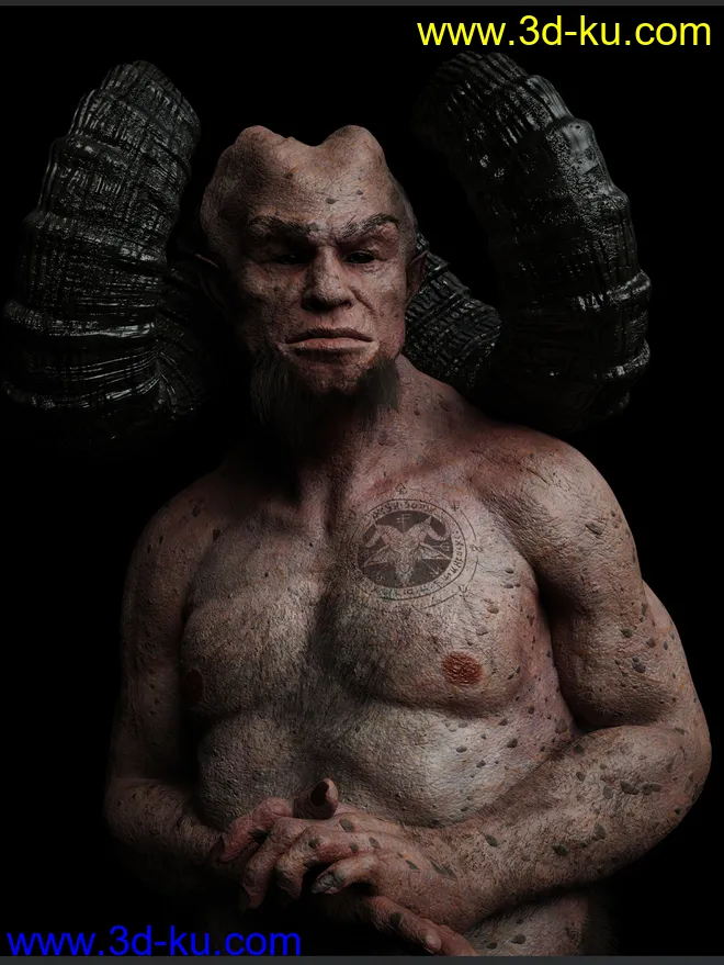 Demonic Textures for Demon Krampus模型的图片2