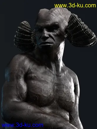 3D打印模型Demonic Textures for Demon Krampus的图片