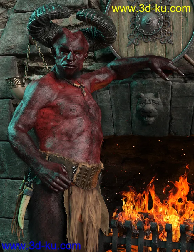 Demonic Textures for Demon Krampus模型的图片5