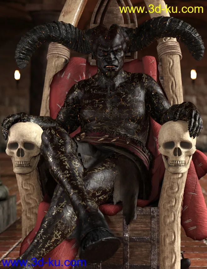 Demonic Textures for Demon Krampus模型的图片7