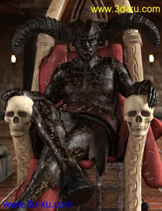 3D打印模型Demonic Textures for Demon Krampus的图片