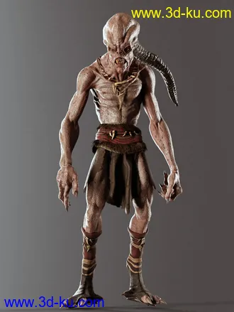 3D打印模型Demonic Textures for Demon Krampus的图片