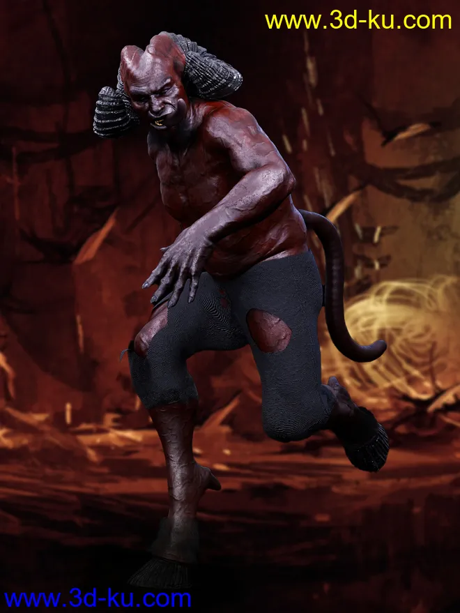 Demonic Textures for Demon Krampus模型的图片10