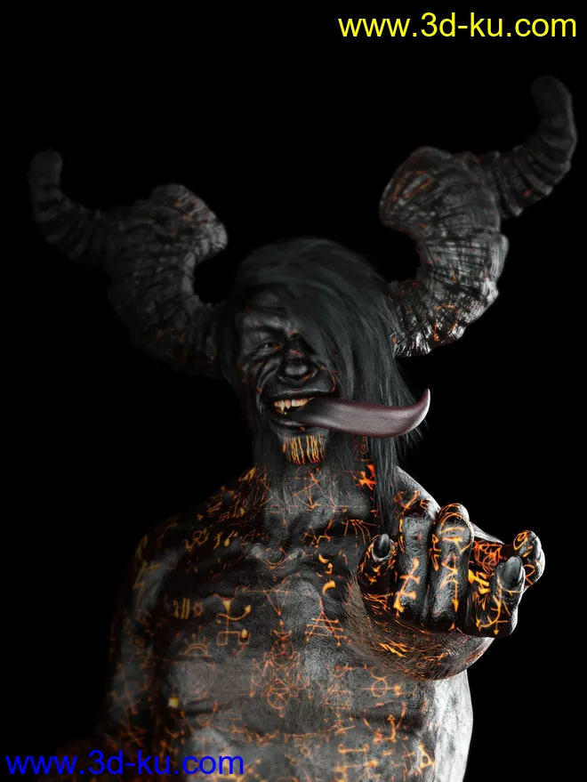 Demonic Textures for Demon Krampus模型的图片11