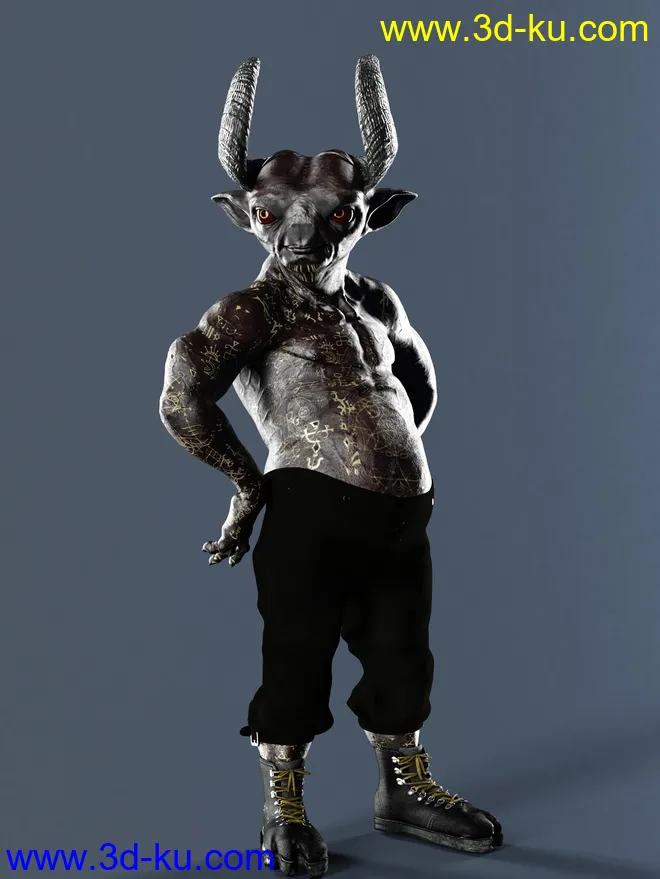 Demonic Textures for Demon Krampus模型的图片12