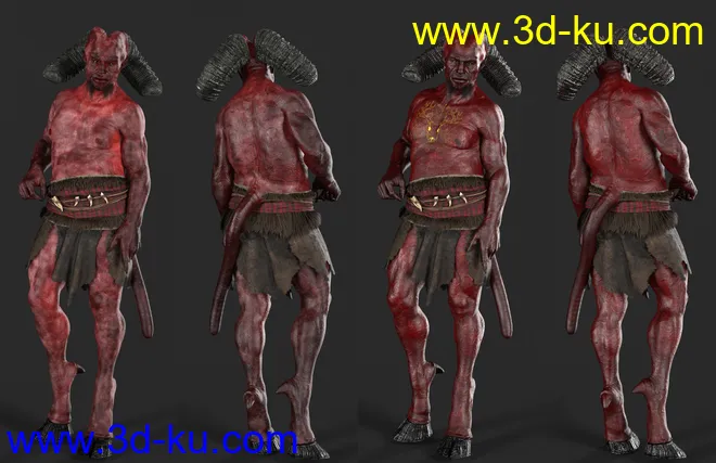 Demonic Textures for Demon Krampus模型的图片13