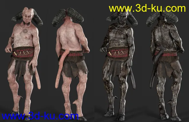 Demonic Textures for Demon Krampus模型的图片14